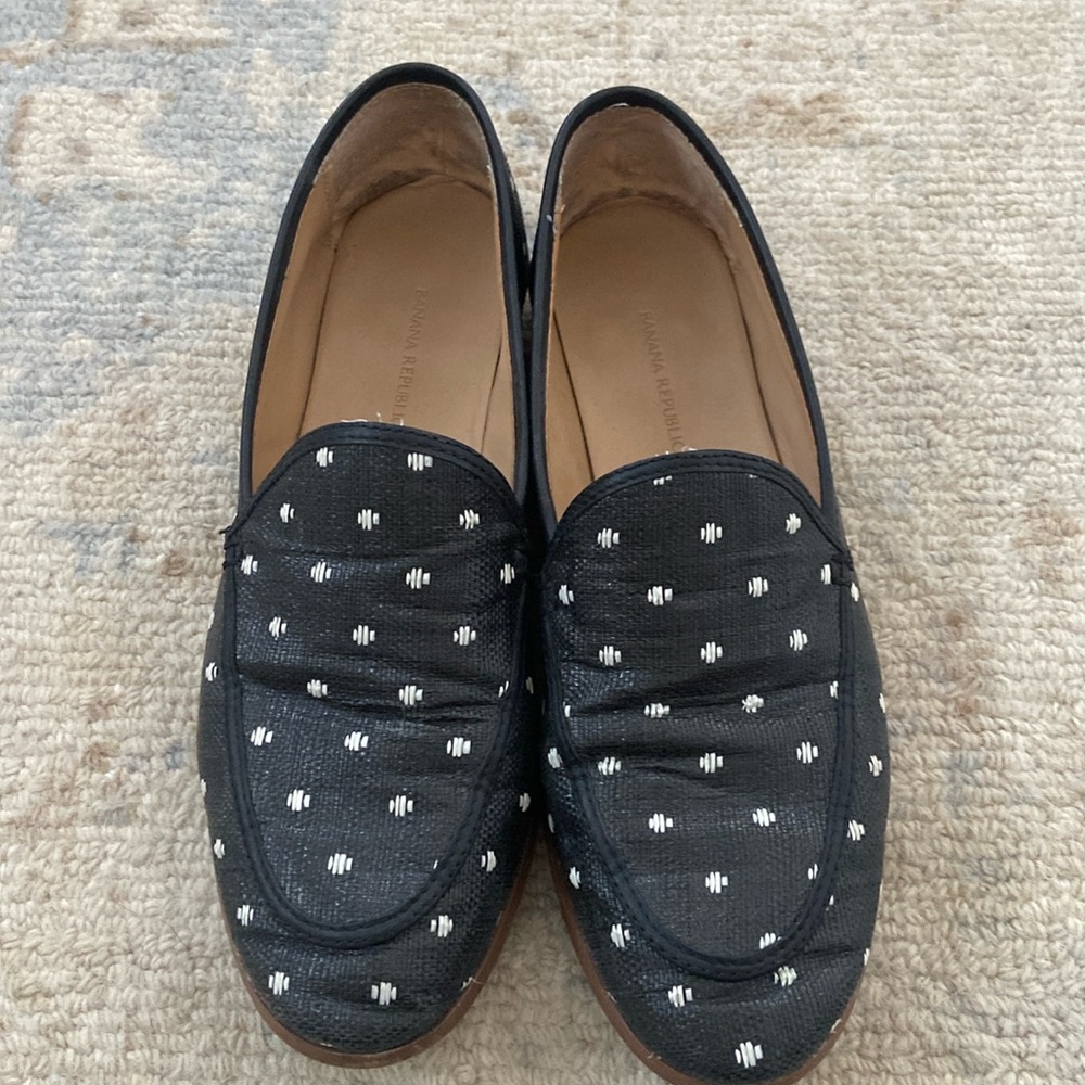 Raffia loafers